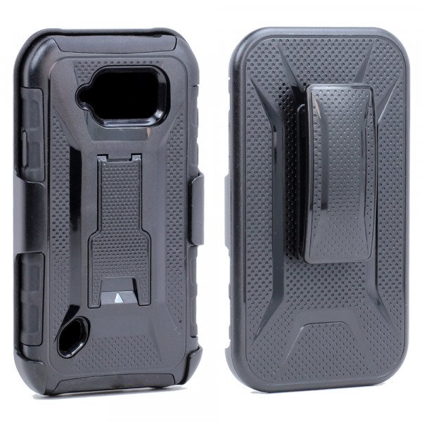 Wholesale Samsung Galaxy S6 Active Holster Combo Belt Clip Case (Black)